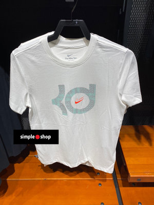 【Simple Shop】NIKE Dri-FIT KD 排汗 運動短袖 籃球短袖 白色 男款 DQ1876-100