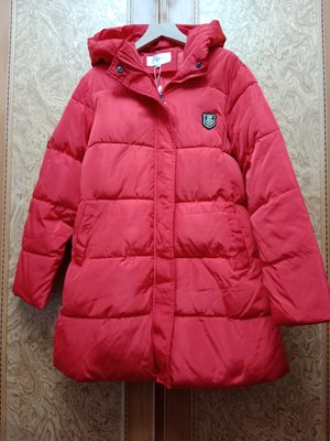 全新【唯美良品】白雨黑點紅色鋪棉連帽外套~ W1208-364.