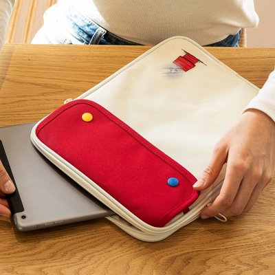 筆電包 韓國可愛卡通透明平板電腦包 ipad保護套 平板收納包 防震ipad包可放鍵盤 11/13.3/15.6吋pro