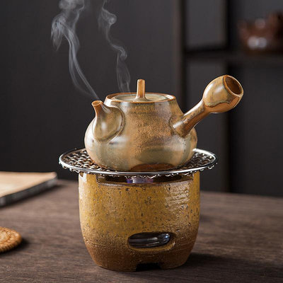 室內中式小型酒精爐煮茶器 溫茶爐陶瓷戶外酒精燈爐子 圍爐煮茶壺