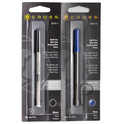 【Pen筆】CROSS高仕 8910-1黑/8910-2藍鋼珠筆芯  (立卡.籤細用)