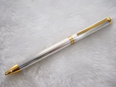 B261 MIKIMOTO 日本製 全金屬 珍珠 直條紋原子筆(粗桿)(8.5成新)