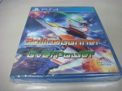 遊戲殿堂~PS4『Rolling Gunner + Over Power 旋轉炮手』歐版全新品附特典 全球限量1700片