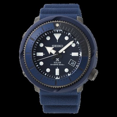 【金台鐘錶】SEIKO 精工錶 鮪魚罐頭 46mm 太陽能 200m 潛水錶 (藍) SNE533P1