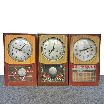 親親百貨-舊鐘表懷舊老式掛鐘機械鐘二手北極星鐘表擺鐘民俗裝飾擺件老物件滿300出貨