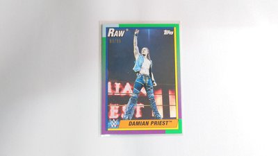 2021 TOPPS HERITAGE WWE DAMIAN PRIEST 限量 ( 89 / 99 ) 卡