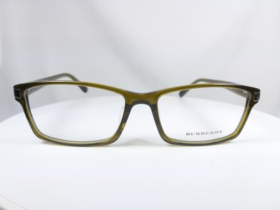『逢甲眼鏡』BURBERRY 光學鏡框 全新正品 墨綠色膠框 大方框 經典設計 【B2193D 3356】