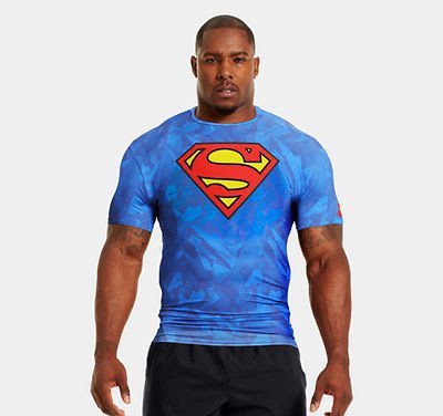 貳拾肆棒球-美國帶回Under Armour正義聯盟超人Ego Superman短袖緊身衣