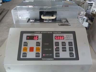 Toyoseiki loop stiffness tester 扭轉度測試儀 剛度測試儀 硬挺度