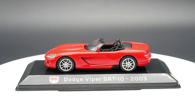 Ixo 1:43 Dodge Viper SRT-10 2003道奇蝰蛇敞篷跑車合金汽車模型