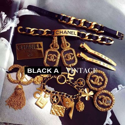 【BLACK A】獨家日本二手復古精品Vintage Chanel 包包／飾品項鍊／手環手鍊／耳環／吊帶夾／胸針／手錶