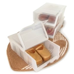 315百貨~P50038 P5-0038 全家鞋盒(3入) /透明鞋盒 直取式鞋盒 可堆疊設計 鞋子收納 置物盒 塑膠盒