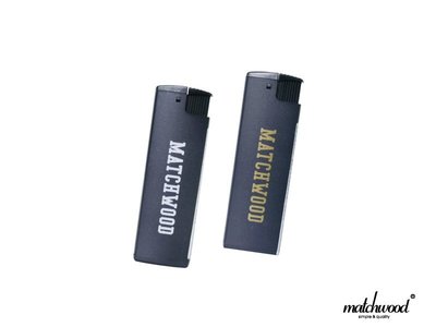 【Matchwood直營】Matchwood Logo Lighter 防風打火機 消光黑白與黑金款 兩支一組合購優惠