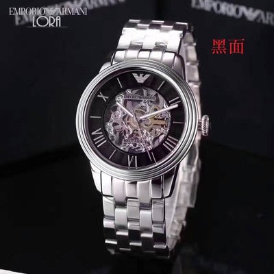 Armani亞曼尼 AR男士 手表 腕錶潮流時尚 自動機械鏤空手錶 時尚商務男表機械表 ar4672