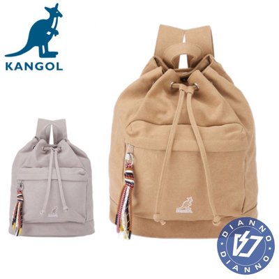 帝安諾-實體店面 KANGOL 英國袋鼠 後背包 大容量 雙肩包 束口設計 水桶包 63251740