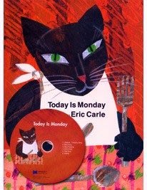 Eric Carle 艾瑞卡爾  Today is Monday  書+CD  有聲書