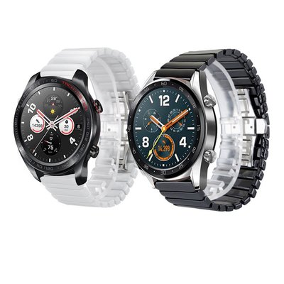 適用於華為 Watch GT 2 2e GT2 Pro GT3 46mm 的錶帶陶瓷錶帶
