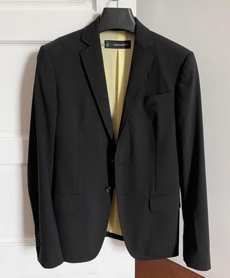 正品dsquared修身羊毛西裝外套46號，黃色絲綢內裡dsquared2, 原價5萬