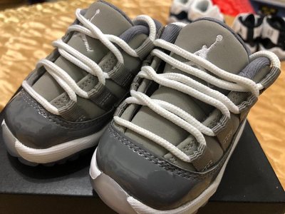 JORDAN 11 RETRO LOW 2C  Cool Grey  505836-003 酷灰 Baby 喬丹 嬰兒鞋
