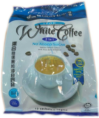 澤合怡保無加糖二合一白咖啡 240公克/包 (16公克X15份)