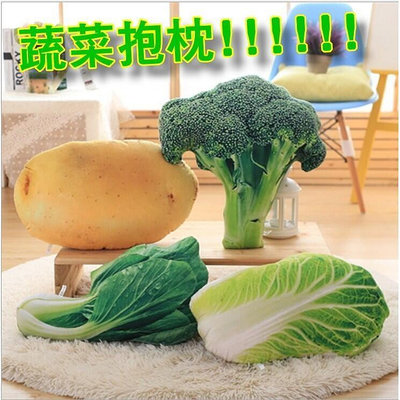 蔬菜抱枕 仿真抱枕 花椰菜 白菜 青江菜  抱枕 座墊 枕頭HL21 N