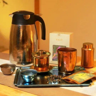TAIC純鈦功夫茶具套裝家用簡約現代花茶壺過濾紅茶泡茶器茶杯茶具-台南百達