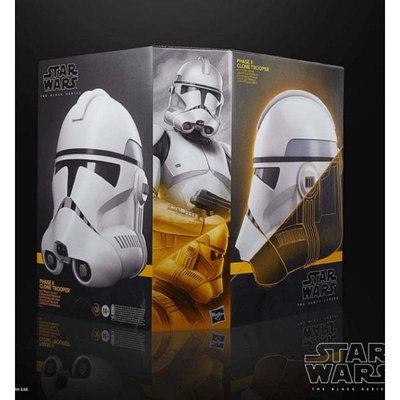 現貨 正版 代理版Hasbro黑標星際大戰複製人頭Clone trooper Phase 2孩之寶Star Wars頭盔