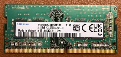 Samsung DDR4 3200 8GB 筆電記憶體