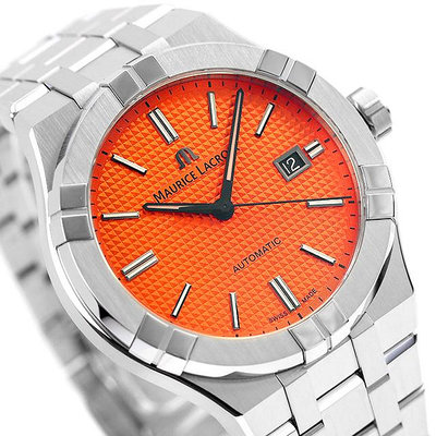 MAURICE LACROIX AI6008-SS00F-530-E 艾美錶 機械錶 42mm AIKON  橘色面盤 不鏽鋼錶帶