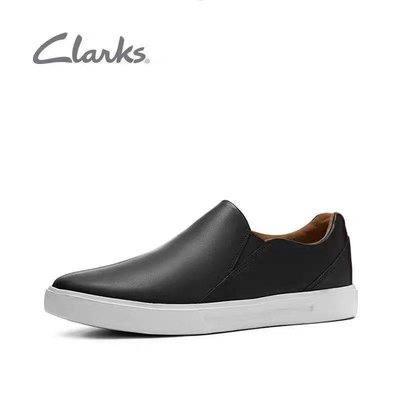 現貨-Clarks 男鞋Un Costa Step經典套腳懶人鞋一腳蹬休閑皮鞋板鞋簡約