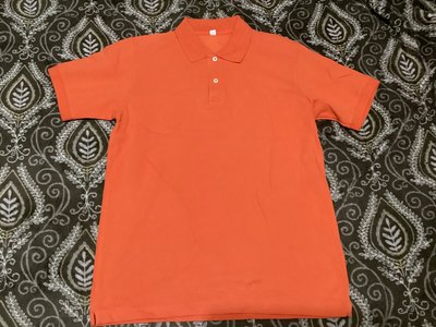 (M521) uniqlo POLO衫  橘色  L