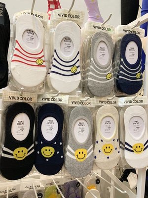 韓國東大門代購vivid color笑臉卡通甜美船襪女夏季隱形短襪卡通