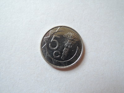 【寶寶】納米比亞 2015年 5C 羚羊老鷹徽章 絕版硬幣-保真-直徑17mm直徑17mm@435