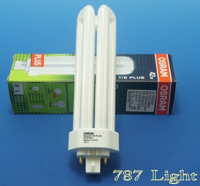 PLT燈管 歐司朗 OSRAM DULUX T/E 42W/840 4000K 暖白色 GE 3U 三極光