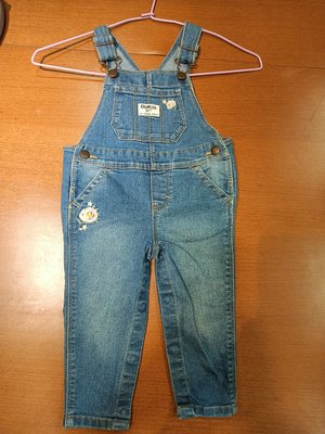 榮榮的二手童裝 - Oshkosh 女童 牛仔吊帶長褲 12M- 2~3歲 全新沒穿過 - 301元起標