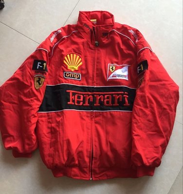 【熱賣精選】Ferrari法拉利F1賽車服汽車服摩托車機車服賽車外套汽修美容工作服車迷外套-LK99918