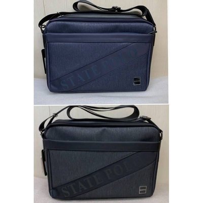 STATE POLO1803黑色/藍色/斜背包 肩背包 側背包 休閒包A4可放