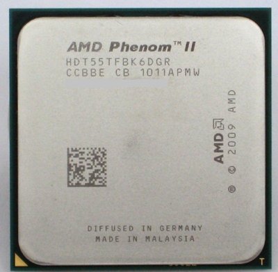 AMD Phenom II X6 1055T 六核心處理器 AM3+ 2.8G、L3快取-6MB、125W、庫存良好備品