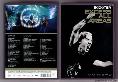 音樂居士新店#德國電音王 Scooter - Excess All Areas (2) 演唱會+30多首MV DVD