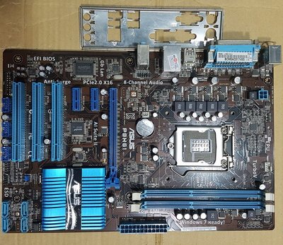 華碩P8H61 REV3.0主機板、支援二代/三代 1155處理器、PCI-E、DDR3、附檔板【自取特惠價$830】