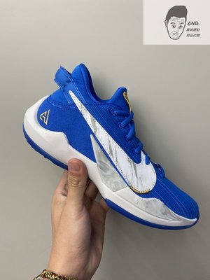 【AND.】NIKE FREAK 2 SE GS 籃球鞋 包覆 避震 字母哥 希臘怪物 藍白 女款 CZ4177 408
