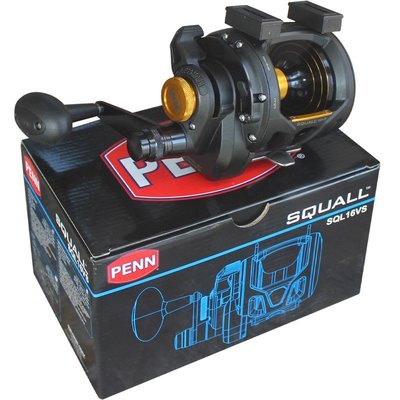 PENN美國奔樂Squall  2 Speed雙低速比 淡水海釣大物鼓輪防銹魚輪~特價