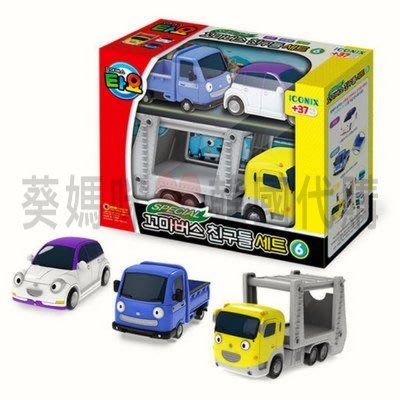 可超取🇰🇷韓國境內版 小巴士tayo 小型 tayo好朋友們 三件組 凱莉運載車 小車 玩具遊戲組