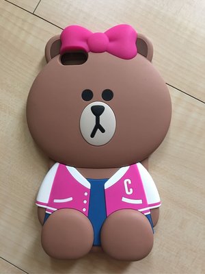 LINE FRIENDS熊美棒球衣 立體手機殼iPhone6/ 6S plus