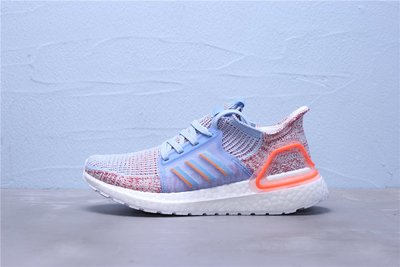 Adidas Ultra Boost 19 W 藍紅珊瑚白 休閒運動慢跑鞋 女鞋 G27483