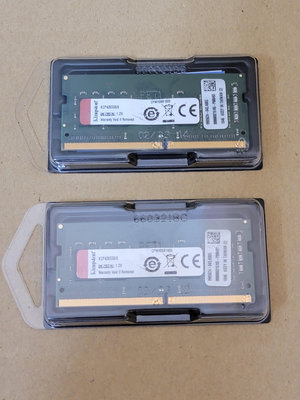 二手金士頓Kingston DDR4 2666 16GB(8GBx2)品牌專用筆記型記憶體(KCP426SS8/8)