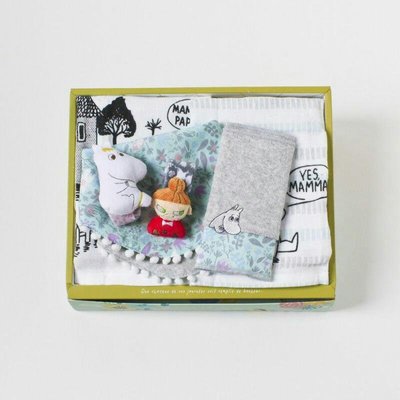 預購日本MOOMIN 嬰幼兒配件禮盒組 2款