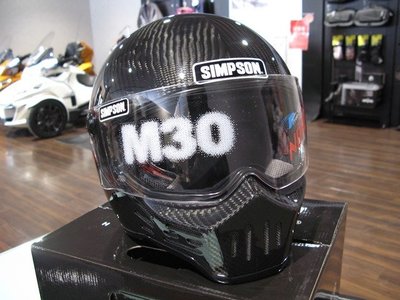 (I LOVE樂多)USA SIMPSON M30 碳纖維 辛普森安全帽 clubstyle moto3 山車帽