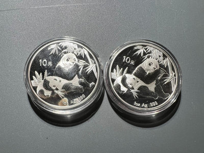 【二手】2007年熊貓銀幣10元 1盎司銀幣 貴金屬紀念幣 是一 錢幣 評級幣 PCGS【留香居】-643