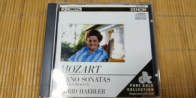 好音悅 24K PURE GOLD CD Haebler Mozart 莫札特 鋼琴奏鳴曲 DENON 日版 無IFPI